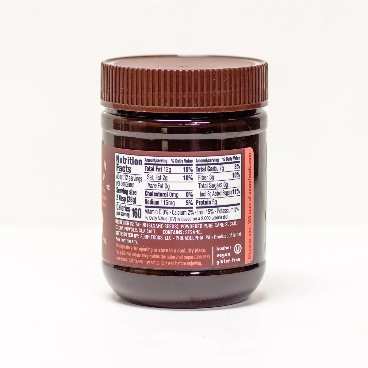 Dark Chocolate Sea Salt Tahini Sweet Spread - Image 3