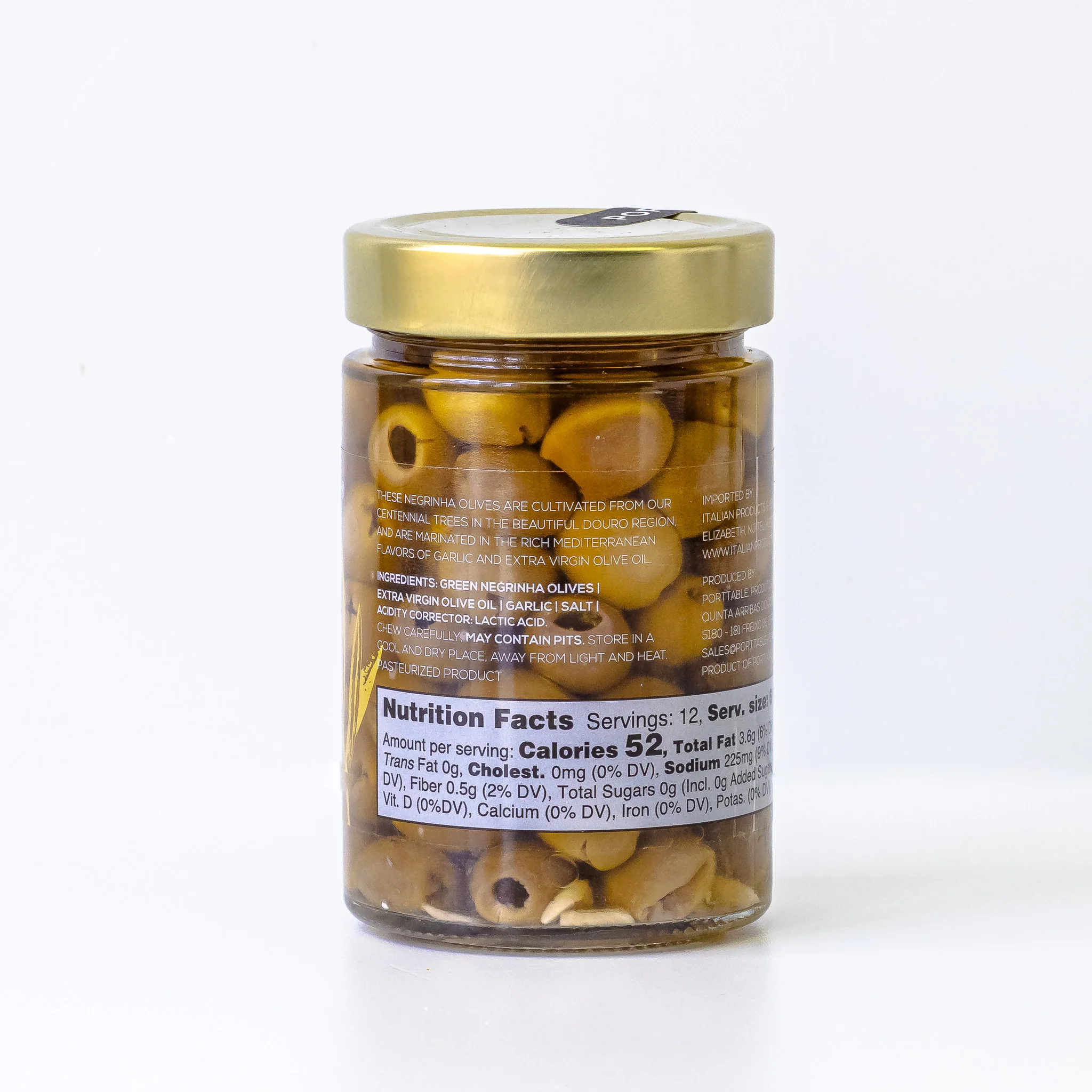 Green Negrinha Olives with Garlic - Image 2